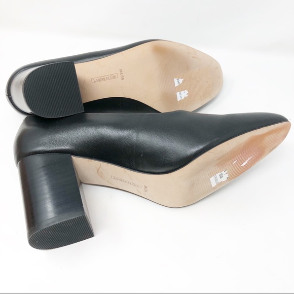 Louise Et Cie Jianna stacked heel leather pumps - Picture 5 of 6